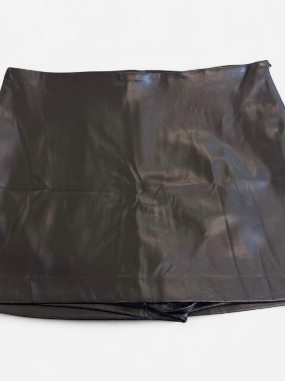 Express Black Faux Leather Mini Skirt